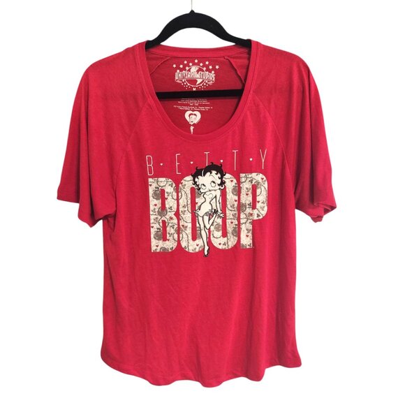 Universal Studios Red Betty Boop Short Sleeve T-Shirt Size M - Picture 1 of 5
